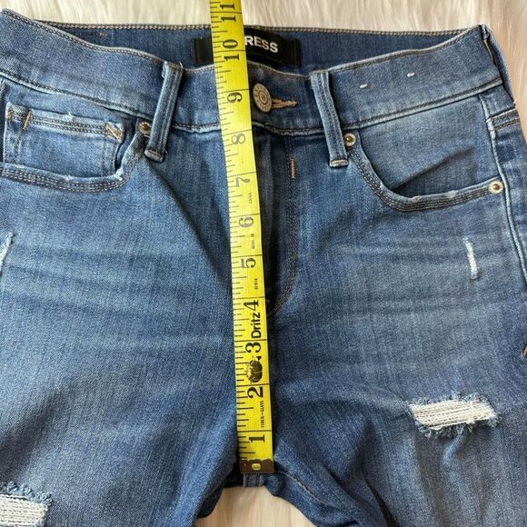 Express Cropped Legging Mid Rise Jeans Size 2 - Picture 10 of 14